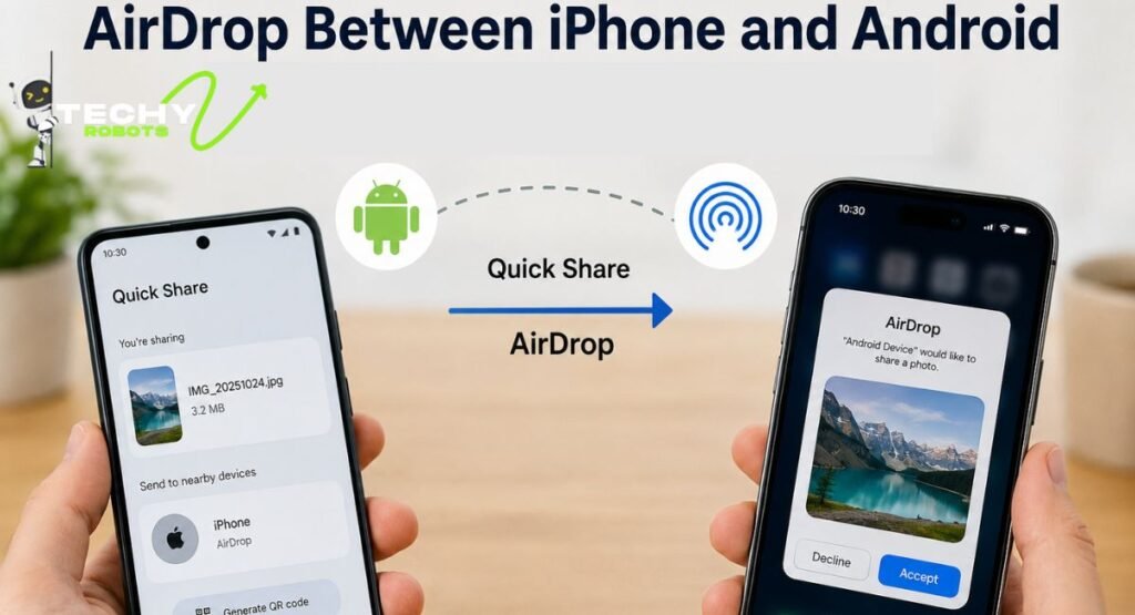 airdrop between iphone and android