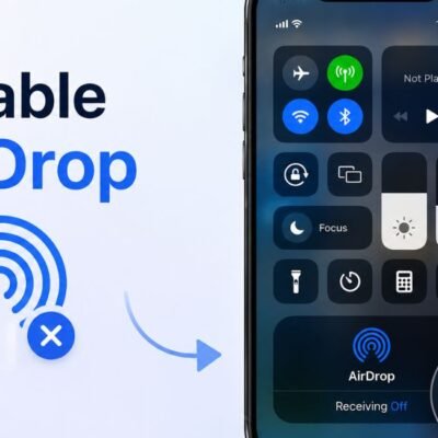how do you disable airdrop