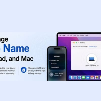 how to change airdrop name