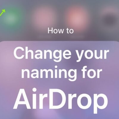 how to change your name for airdrop