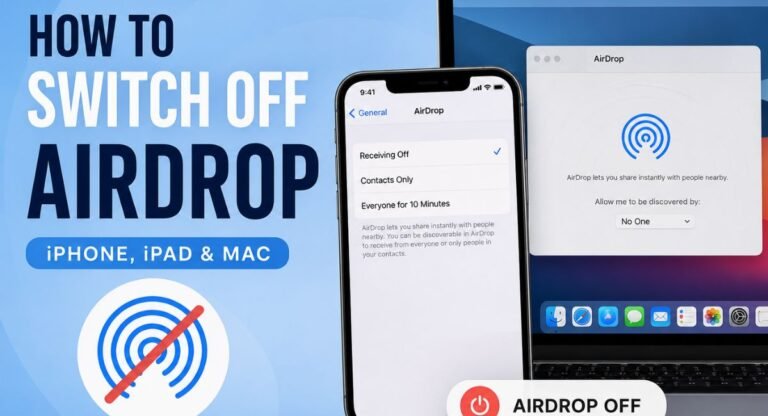 how to switch off airdrop